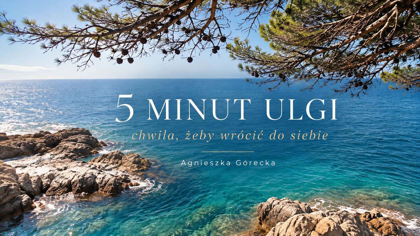 Okładka medytacji 5 minut ulgi.