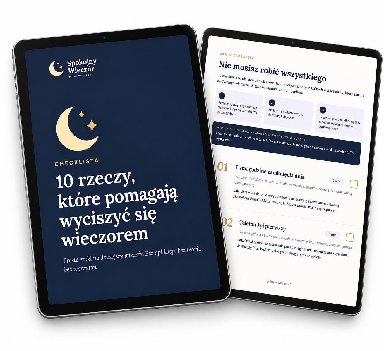 Checklista 10 rzeczy, które pomagają wyciszyć się wieczorem